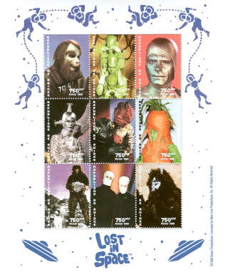 Illustration for article titled Awesome science fiction postage stamps from around the world